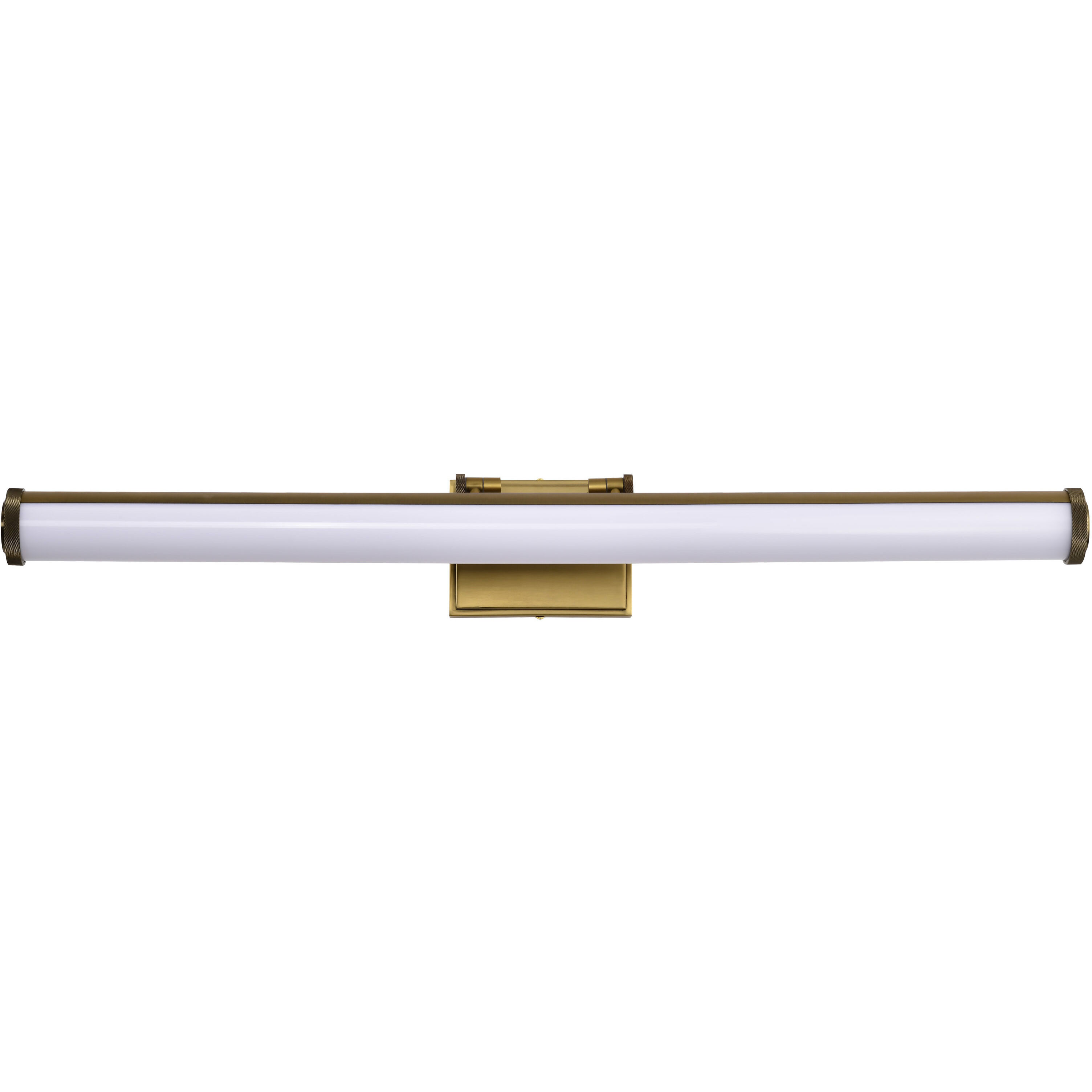 Cora LED 36 inch Vintage Brass Vanity Wall Light