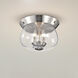 Boliver 3 Light 13.5 inch Brushed Nickel Flush Mount Ceiling Light