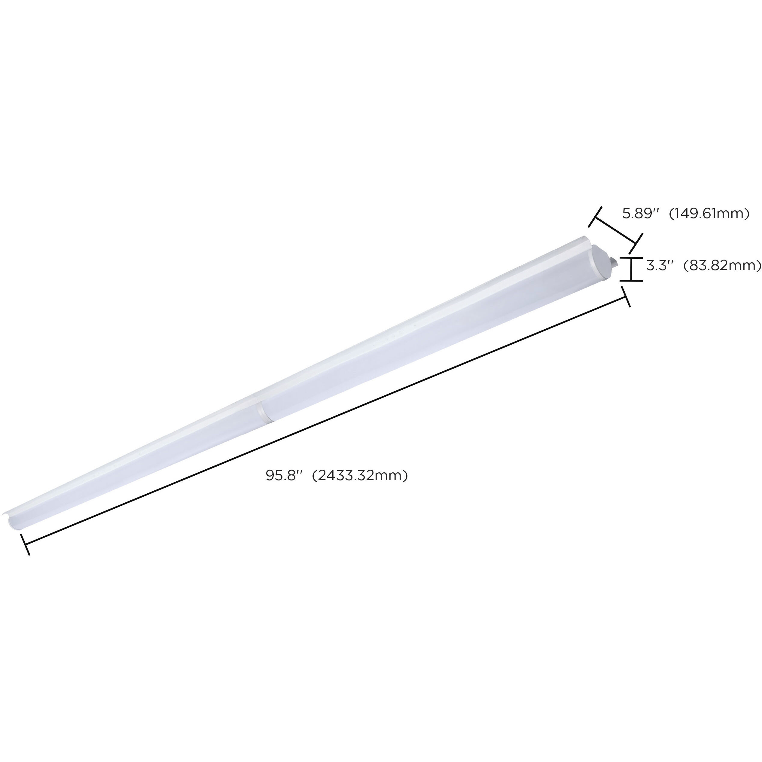 ColorQuick LED 5.89 inch Gloss White Linear Strip Ceiling Light