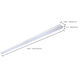 ColorQuick LED 5.89 inch Gloss White Linear Strip Ceiling Light