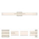 Grill LED 36 inch Polished Nickel Vanity Light Wall Light