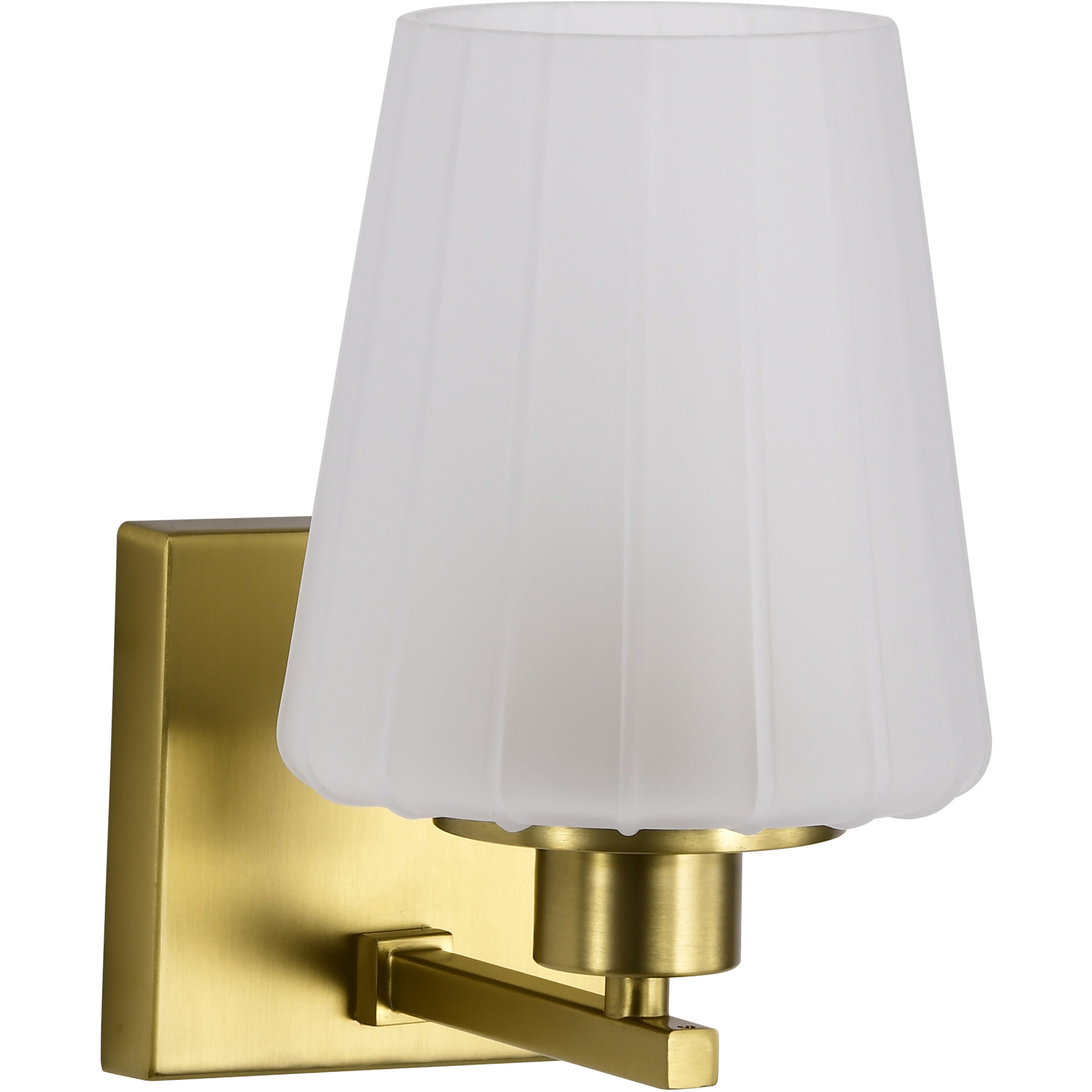 Lune 5.25 inch Vintage Brass Vanity Wall Light