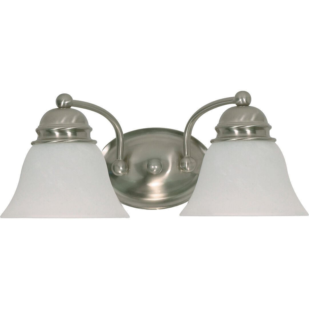 Brentwood 2 Light 15 inch Brushed Nickel Vanity Light Wall Light