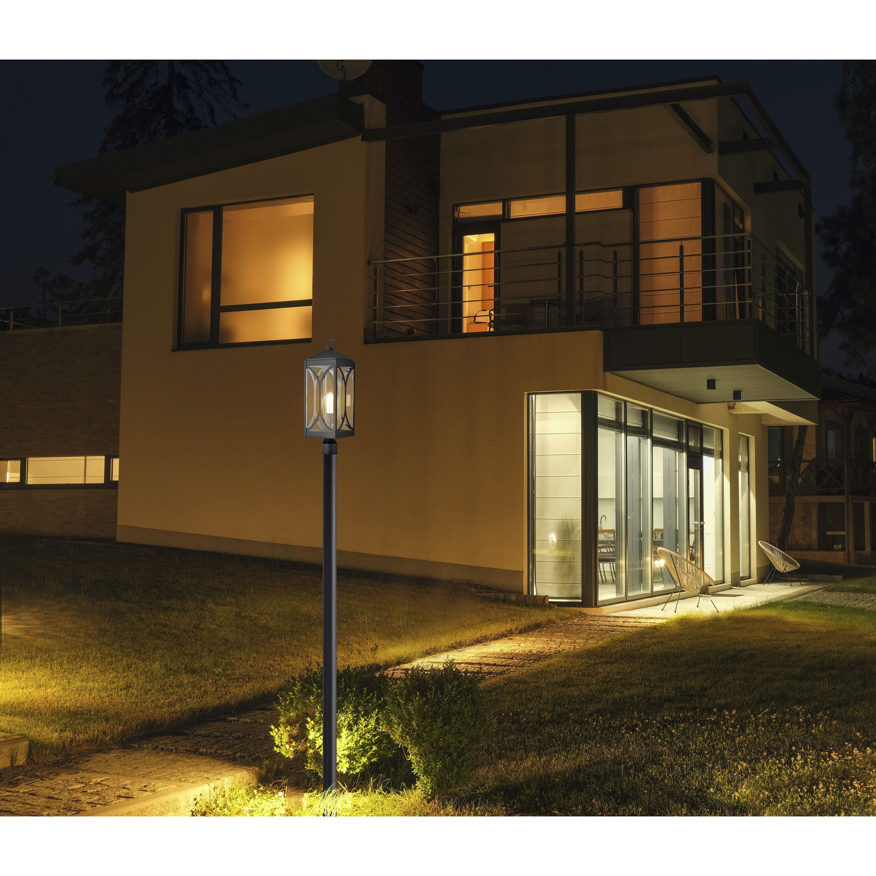 Oaklyn 1 Light 23.13 inch Matte Black Outdoor Post Light