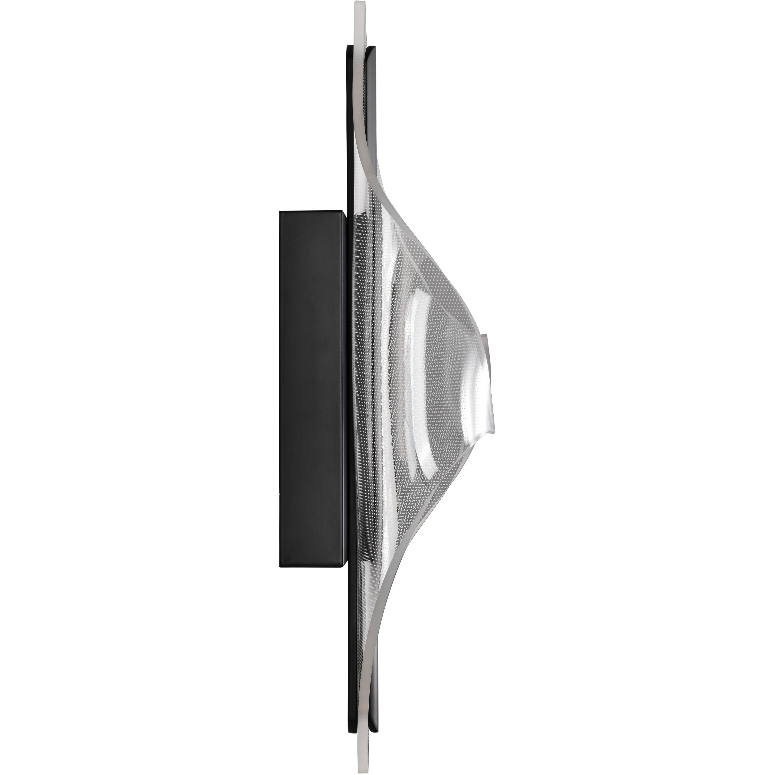 Geneva LED 6.25 inch Matte Black Vanity Light Wall Light