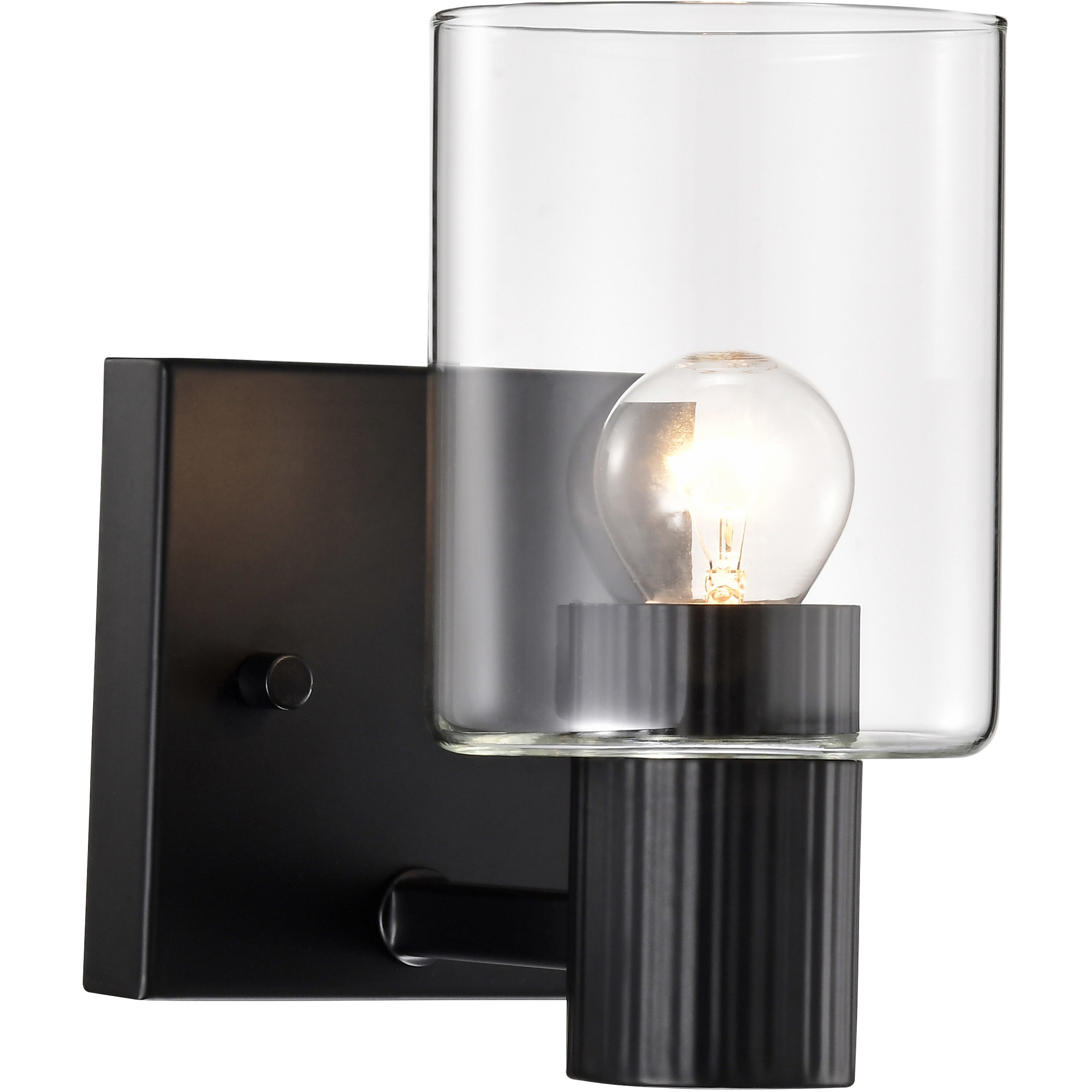 Clarksville 1 Light 4.5 inch Matte Black Vanity Light Wall Light