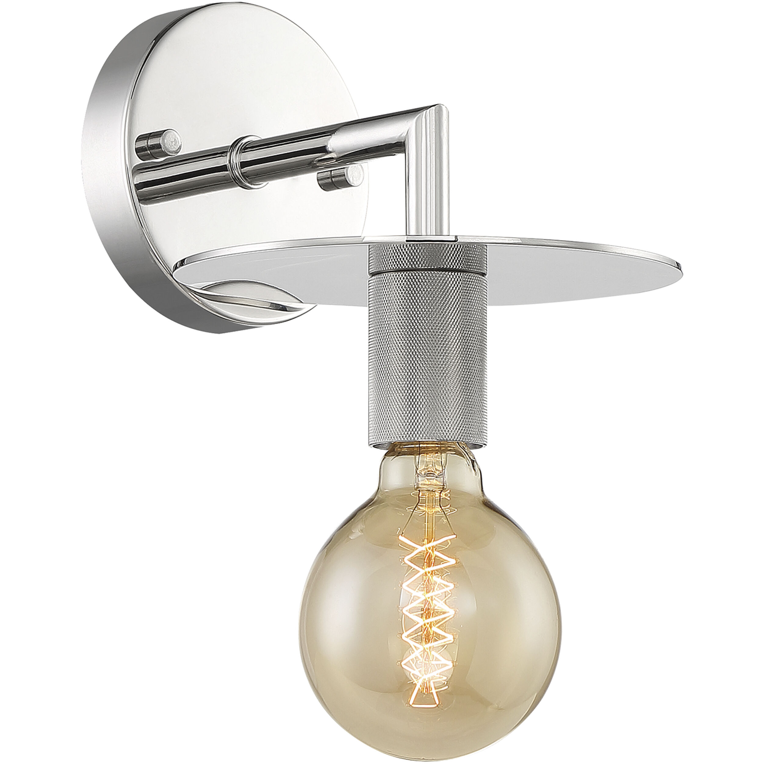 Bizet 1 Light 7 inch Polished Nickel Vanity Light Wall Light
