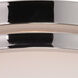 Parallel 3 Light 15 inch Polished Nickel Flush Mount Ceiling Light