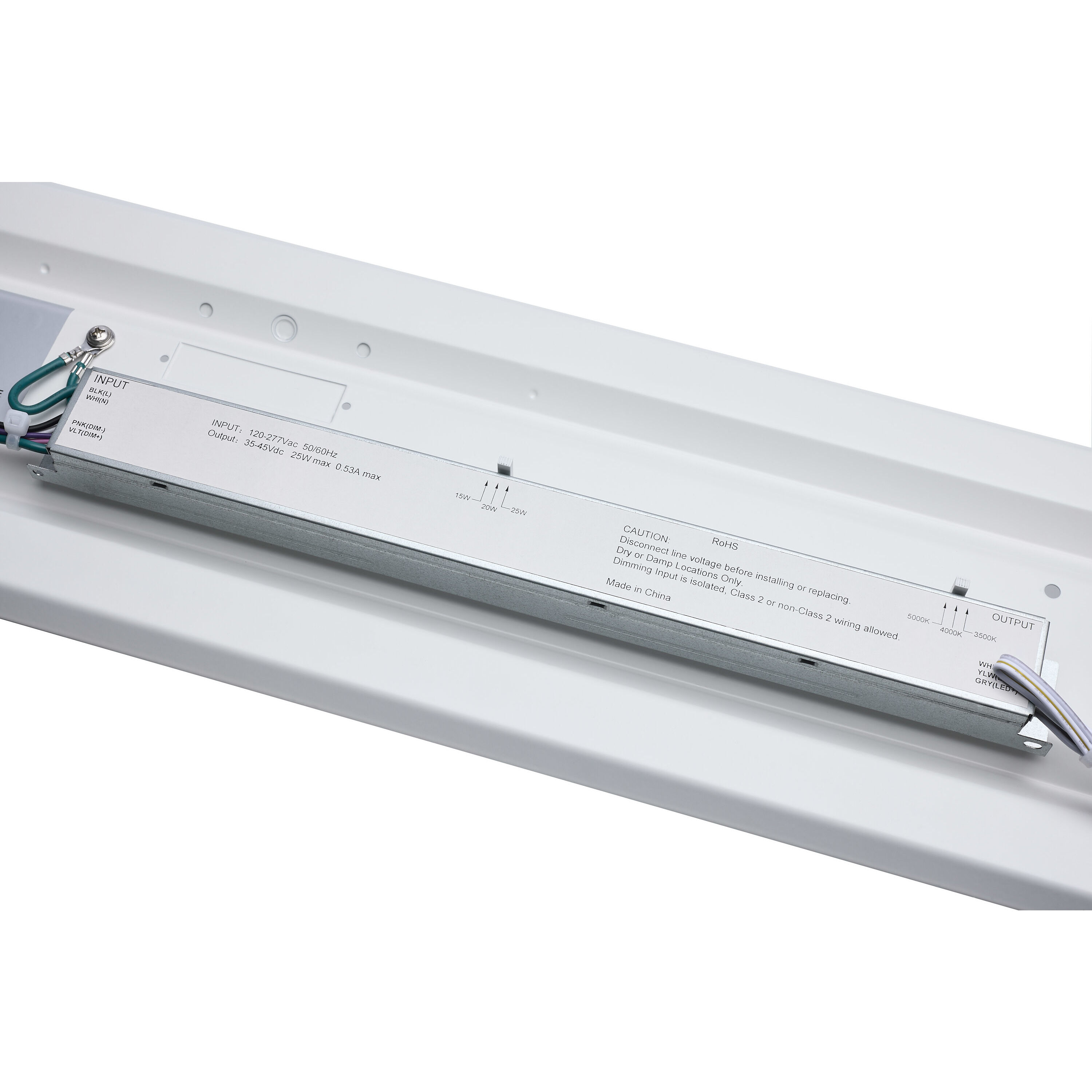 ColorQuick LED 5.89 inch Gloss White Linear Strip Ceiling Light