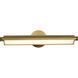 Auden LED 23.5 inch Vintage Brass Vanity Wall Light