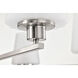 Lune 40 inch Brushed Nickel Chandelier Ceiling Light