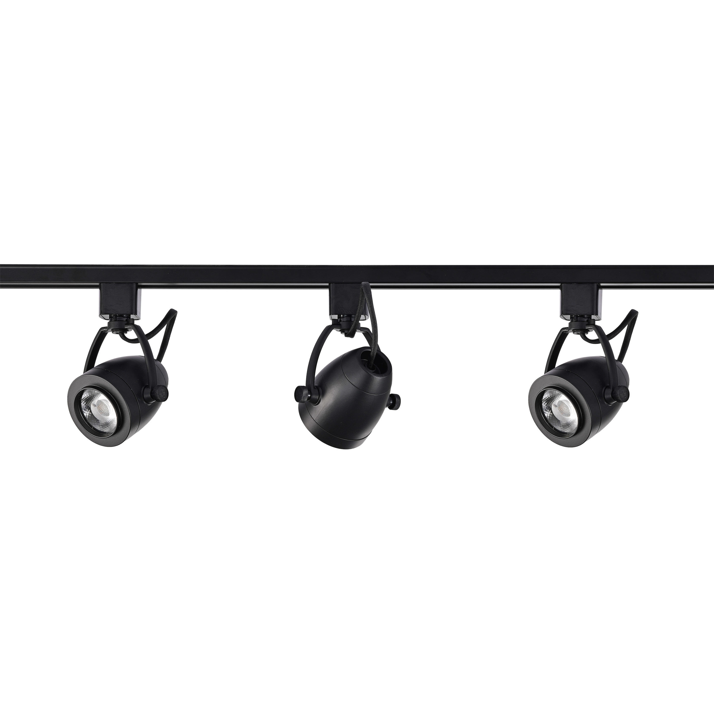 Brentwood 3 Light 120V Black Track Kit Ceiling Light