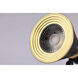 Brentwood 1 Light 120 Matte Black and Brushed Brass Track Lighting Ceiling Light