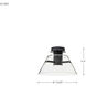 Edmond LED 13.63 inch Matte Black Semi Flush Mount Ceiling Light