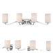 Willow 4 Light 34 inch Polished Nickel Vanity Light Wall Light