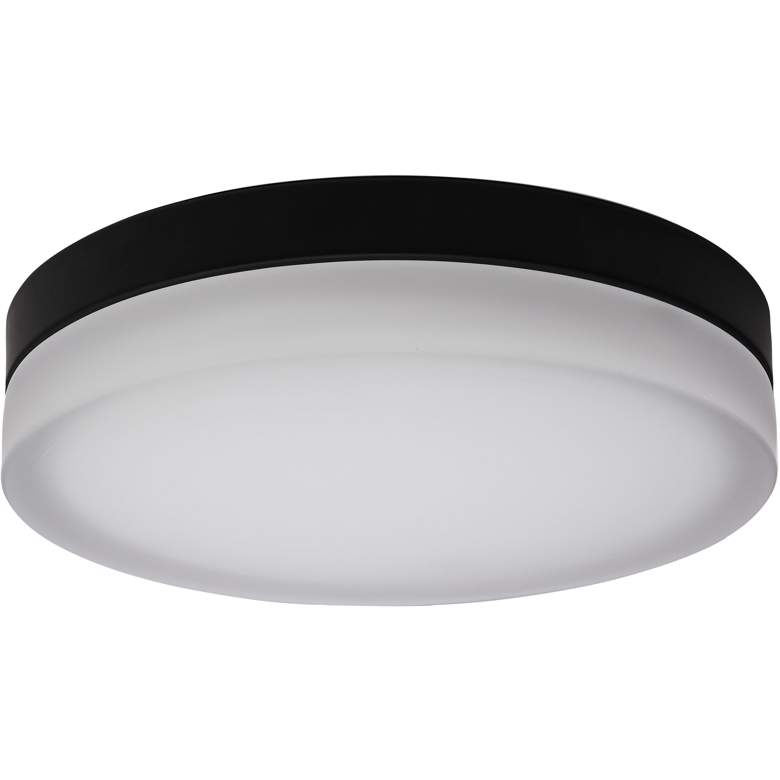Pi LED 14 inch Black LED Flush Mount Ceiling Light
