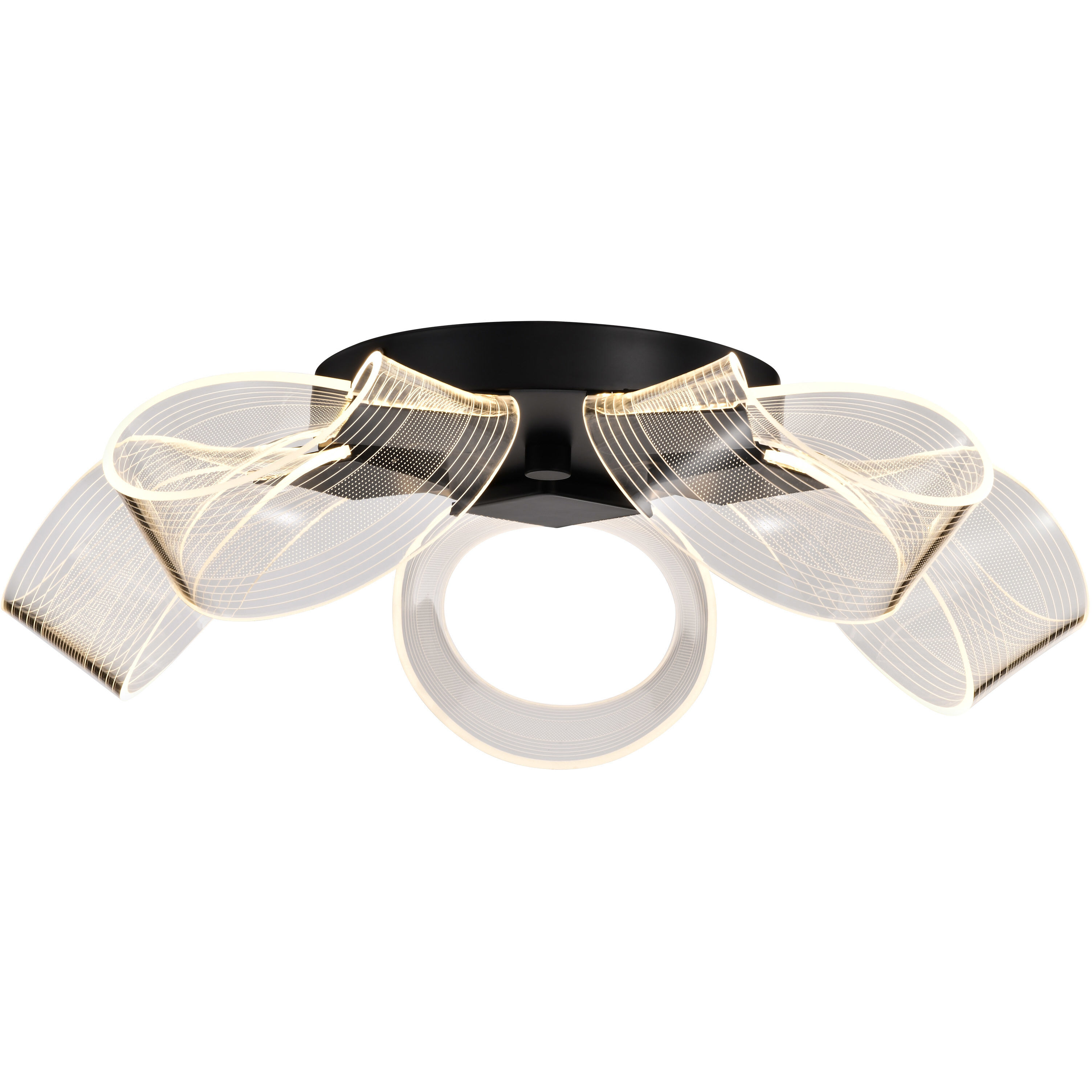 Barnett LED 20.88 inch Matte Black Flush Mount Ceiling Light