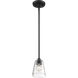 Bransel 1 Light 5 inch Matte Black Pendant Ceiling Light