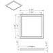 Blink LED 9 inch White Flush Mount Ceiling Light