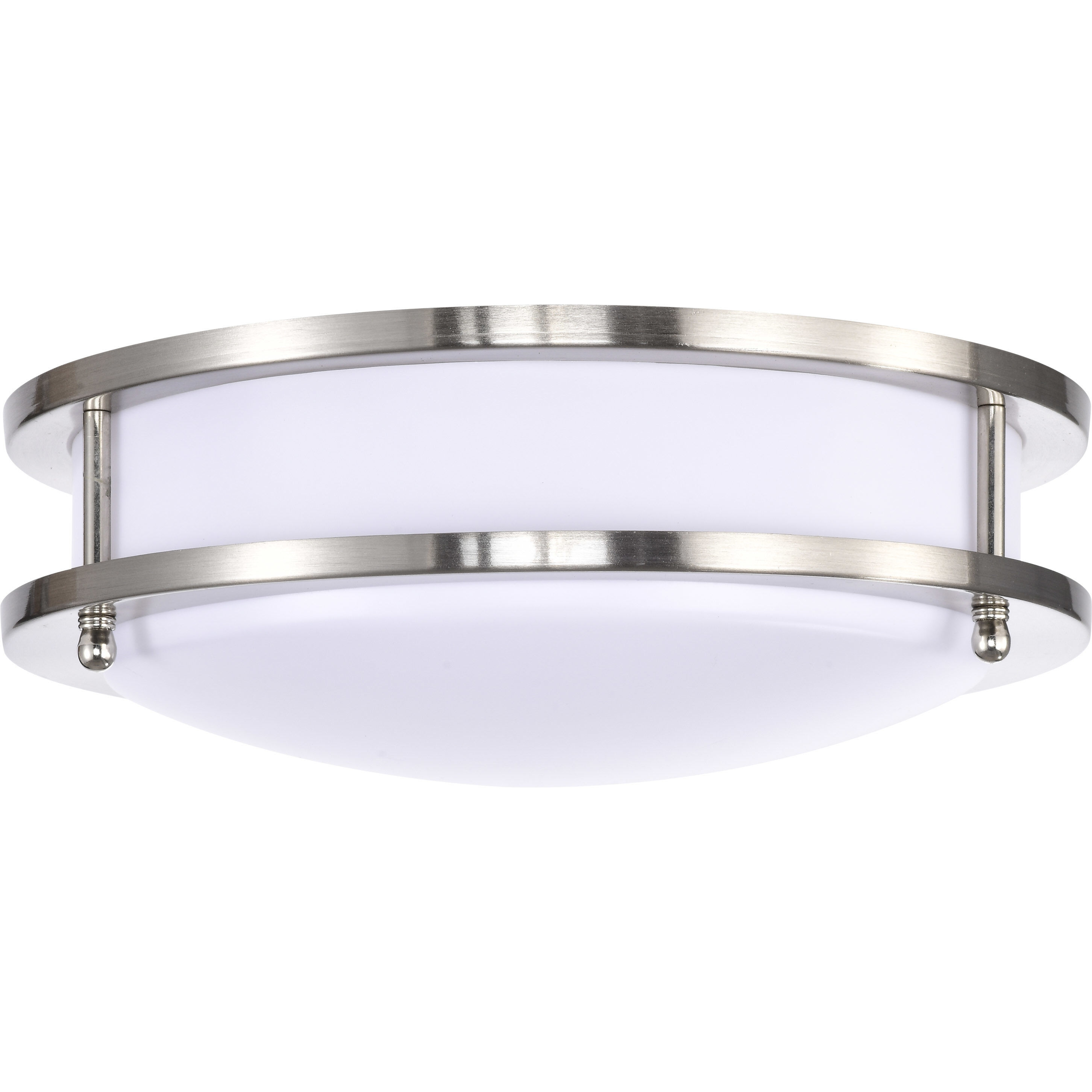 Glamour LED 10 inch Brushed Nickel Flush Mount Ceiling Light