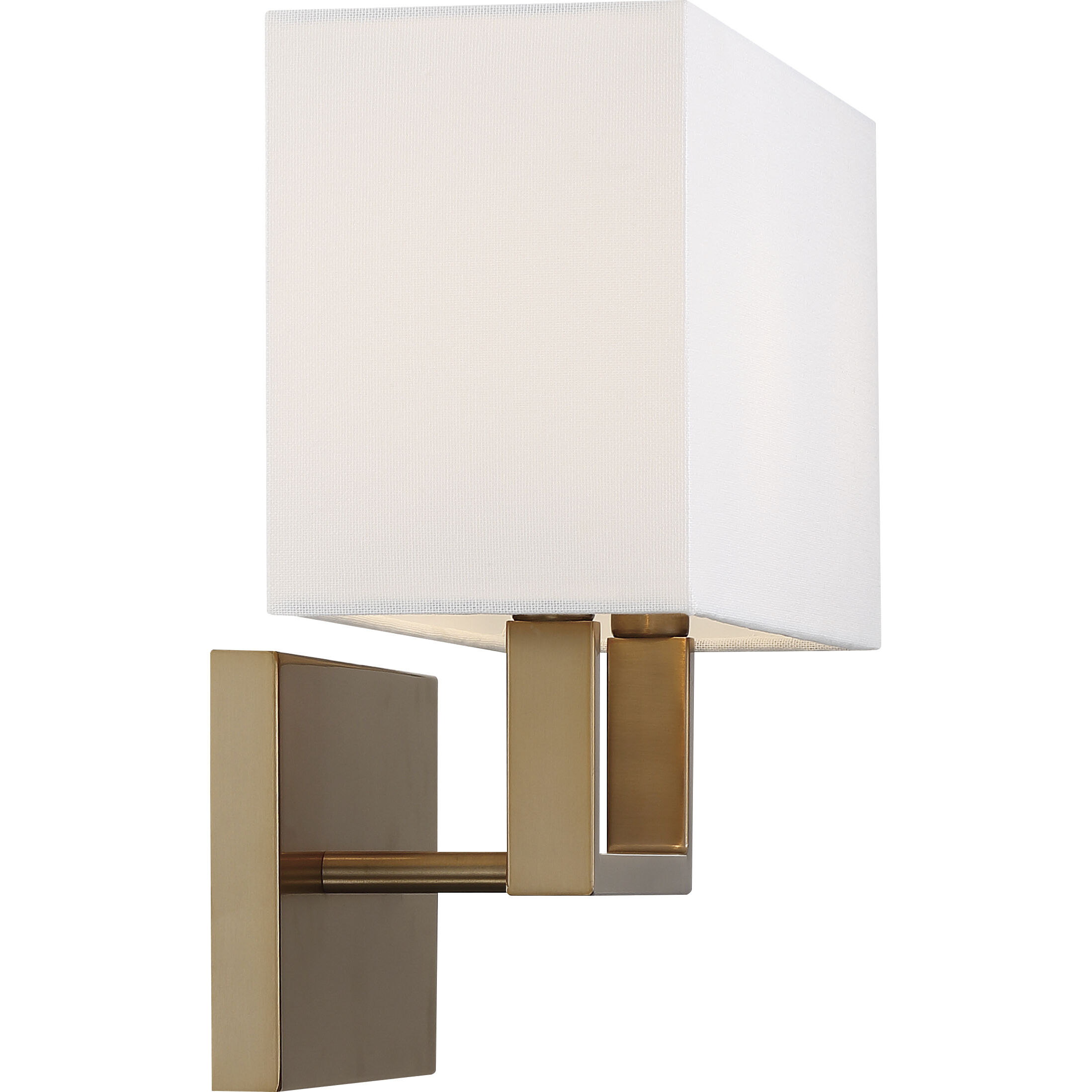 Tribeca 2 Light 14 inch Burnished Brass and White Vanity Light Wall Light