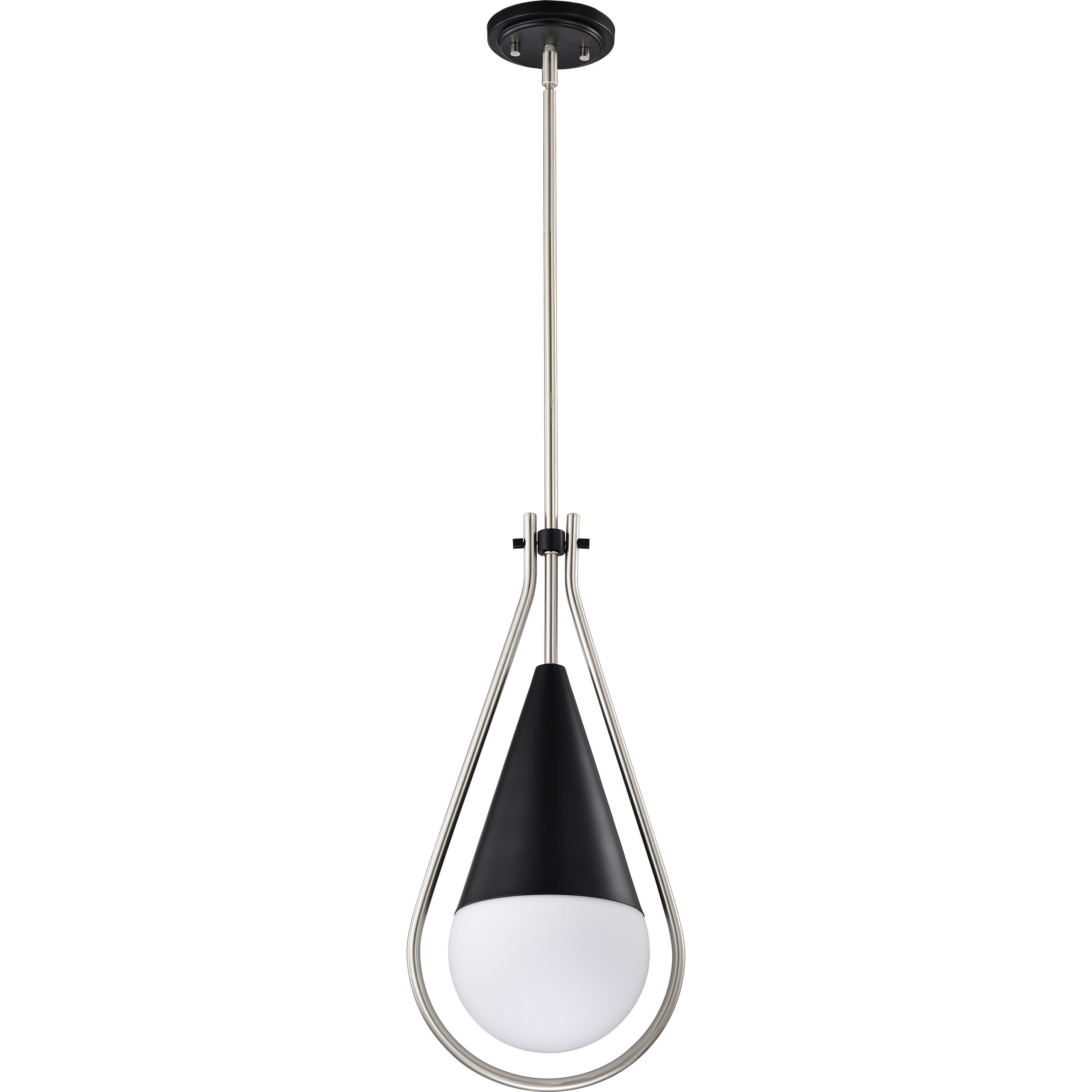 Admiral 1 Light 10 inch Matte Black Pendant Ceiling Light