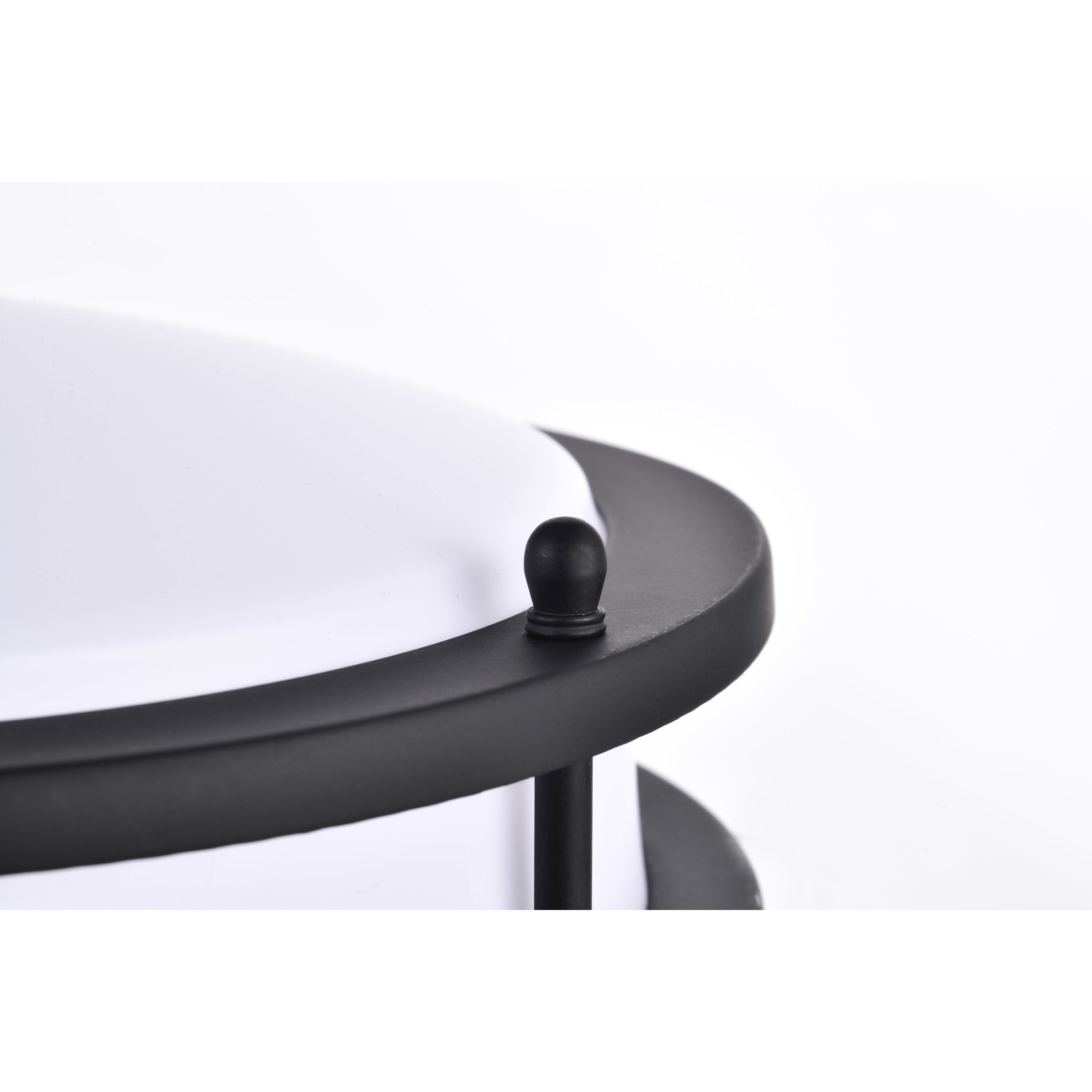 Glamour LED 10 inch Matte Black Flush Mount Ceiling Light