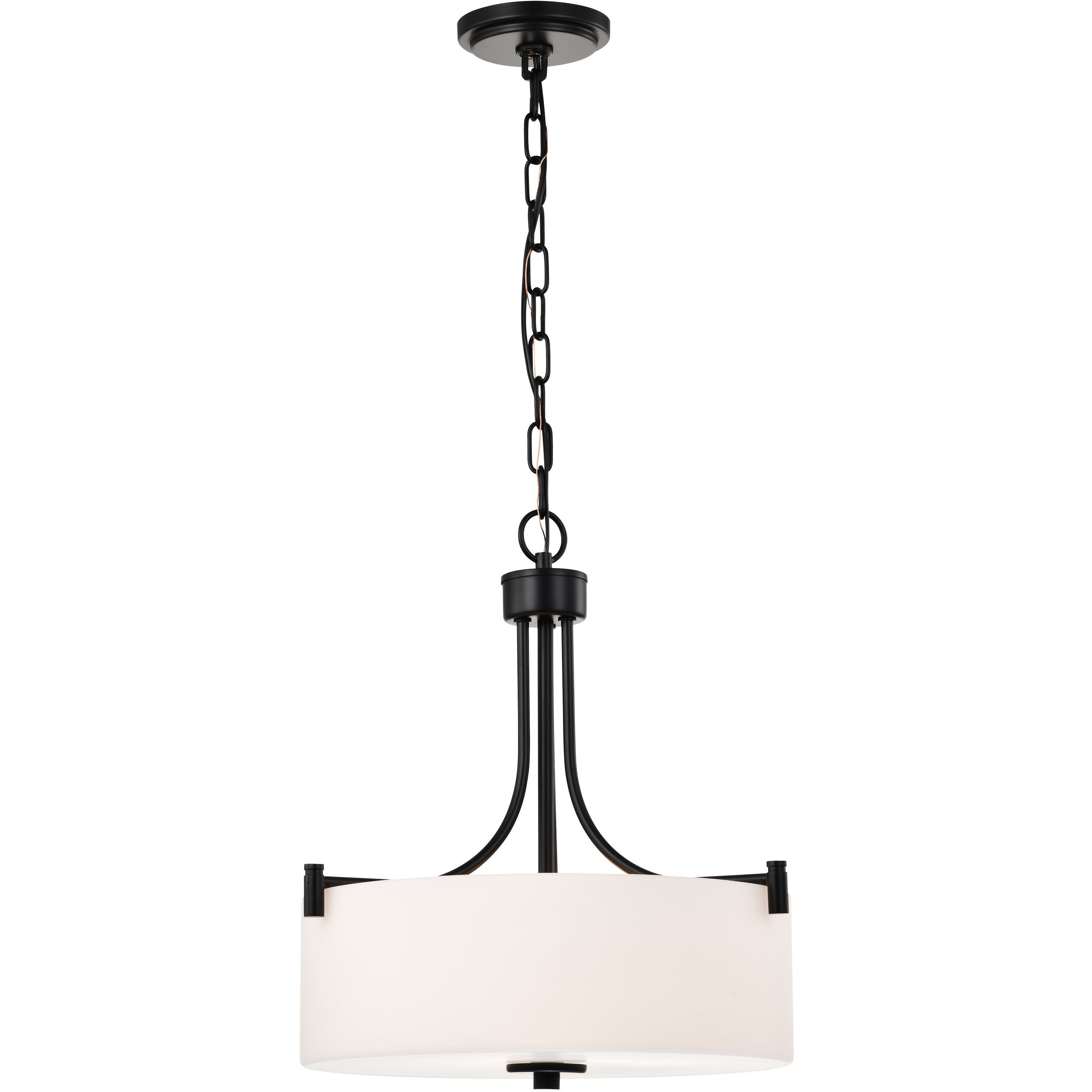 Liam 15.88 inch Matte Black Pendant Ceiling Light