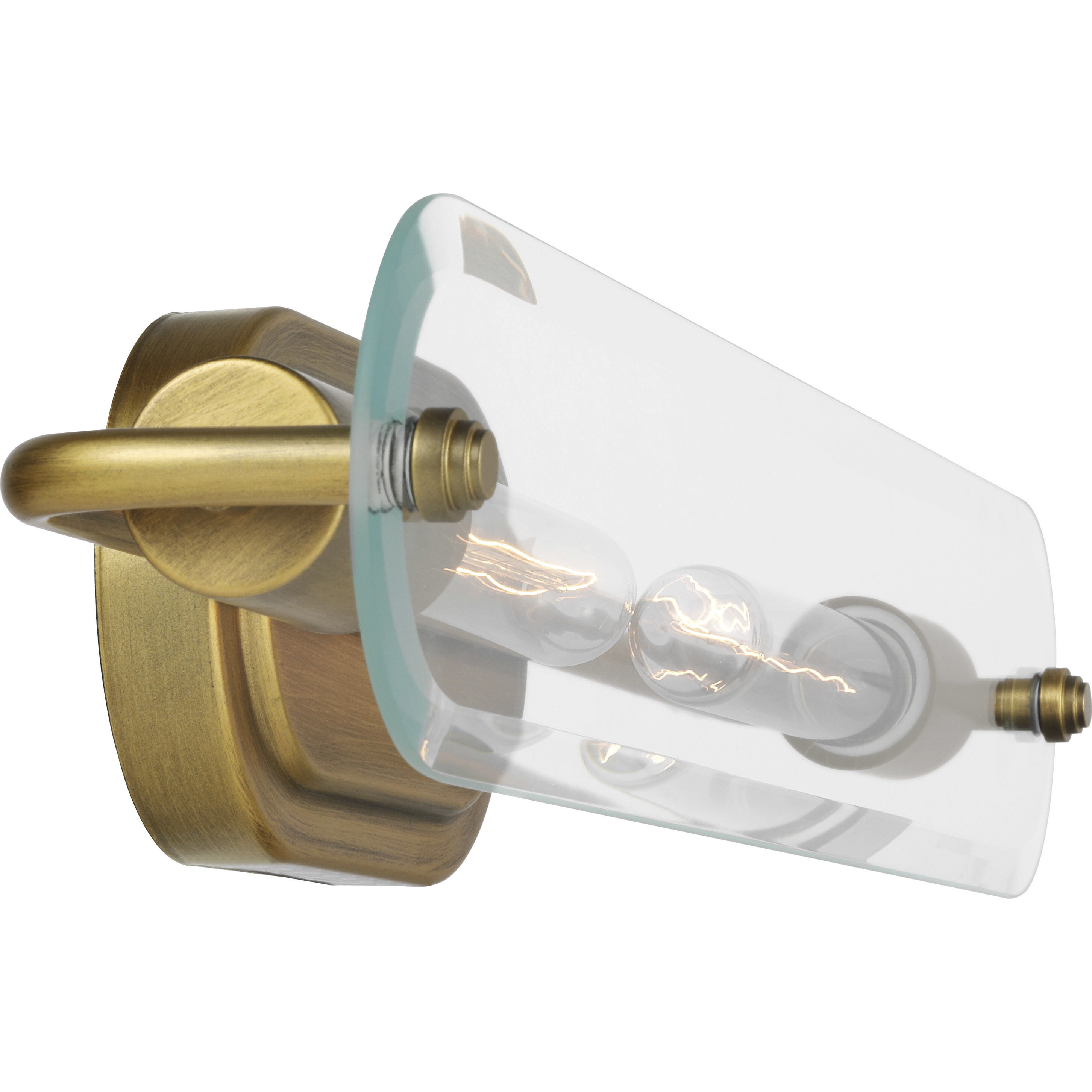 Teton 2 Light 22 inch Natural Brass Bathroom Vanity Light Wall Light