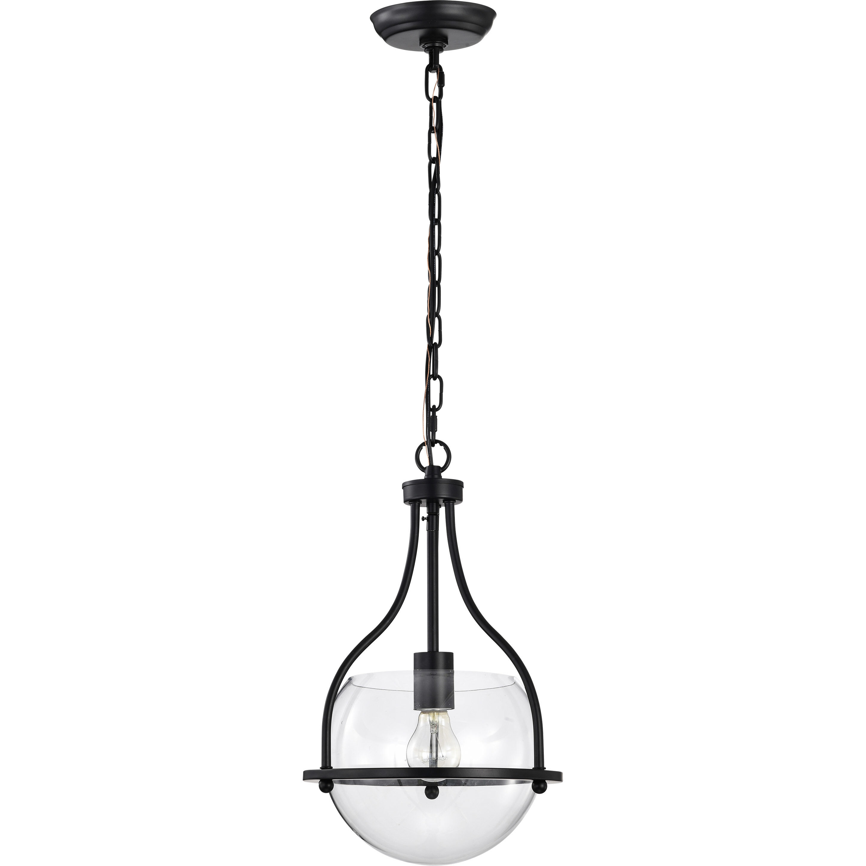 Amado 1 Light 10 inch Matte Black Pendant Ceiling Light