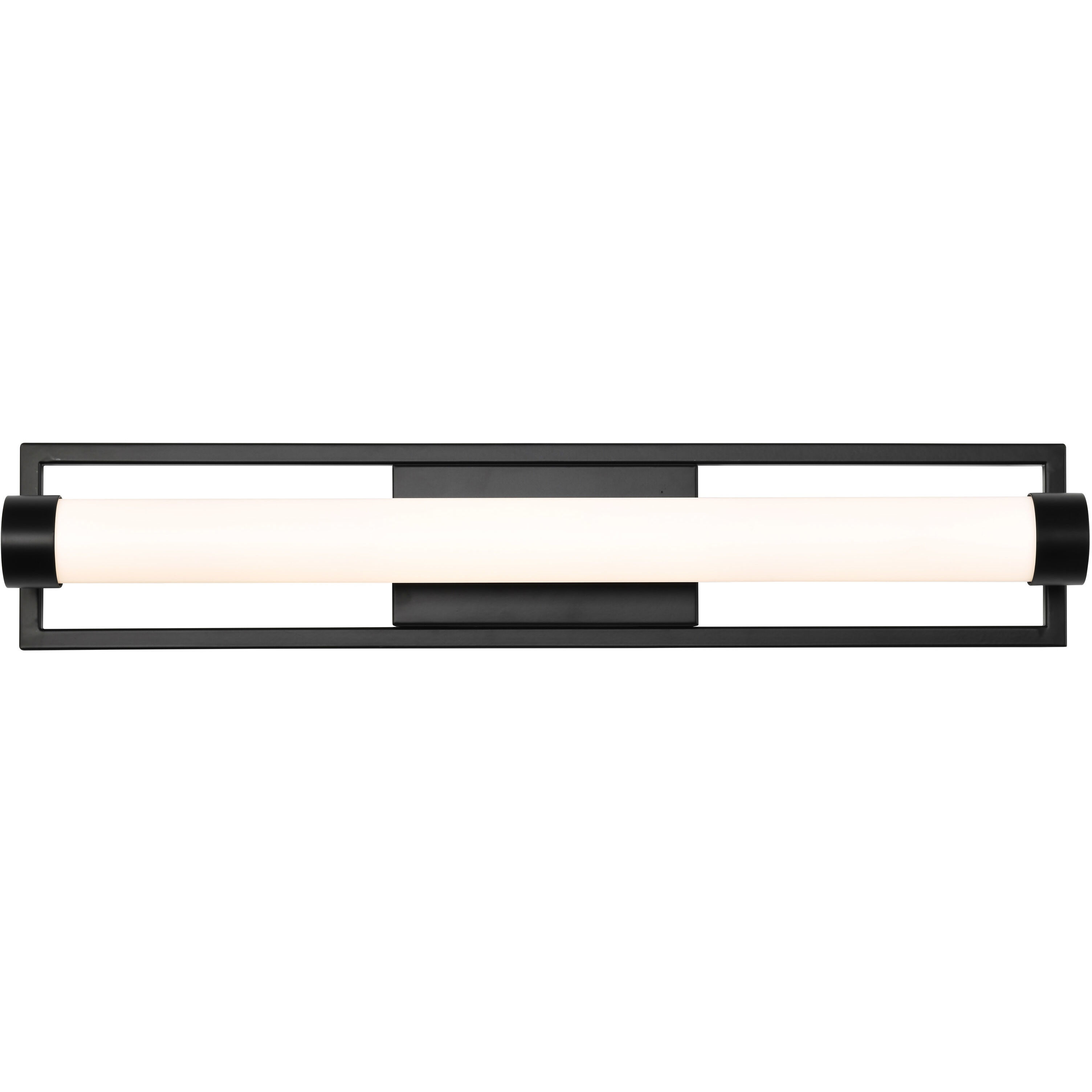 Canal LED 24 inch Matte Black Bath Vanity Light Wall Light