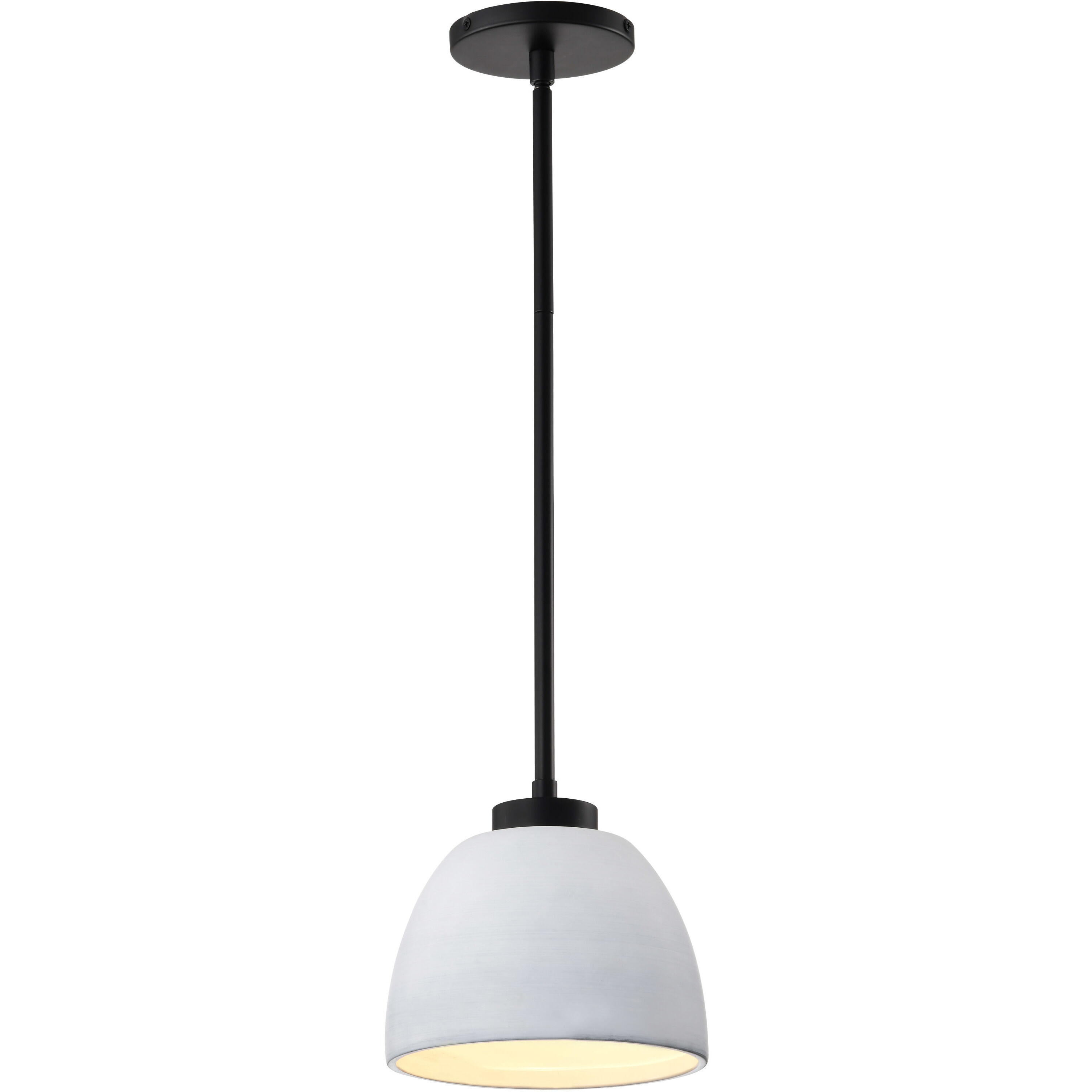 Collins 7.5 inch Matte Black Pendant Ceiling Light