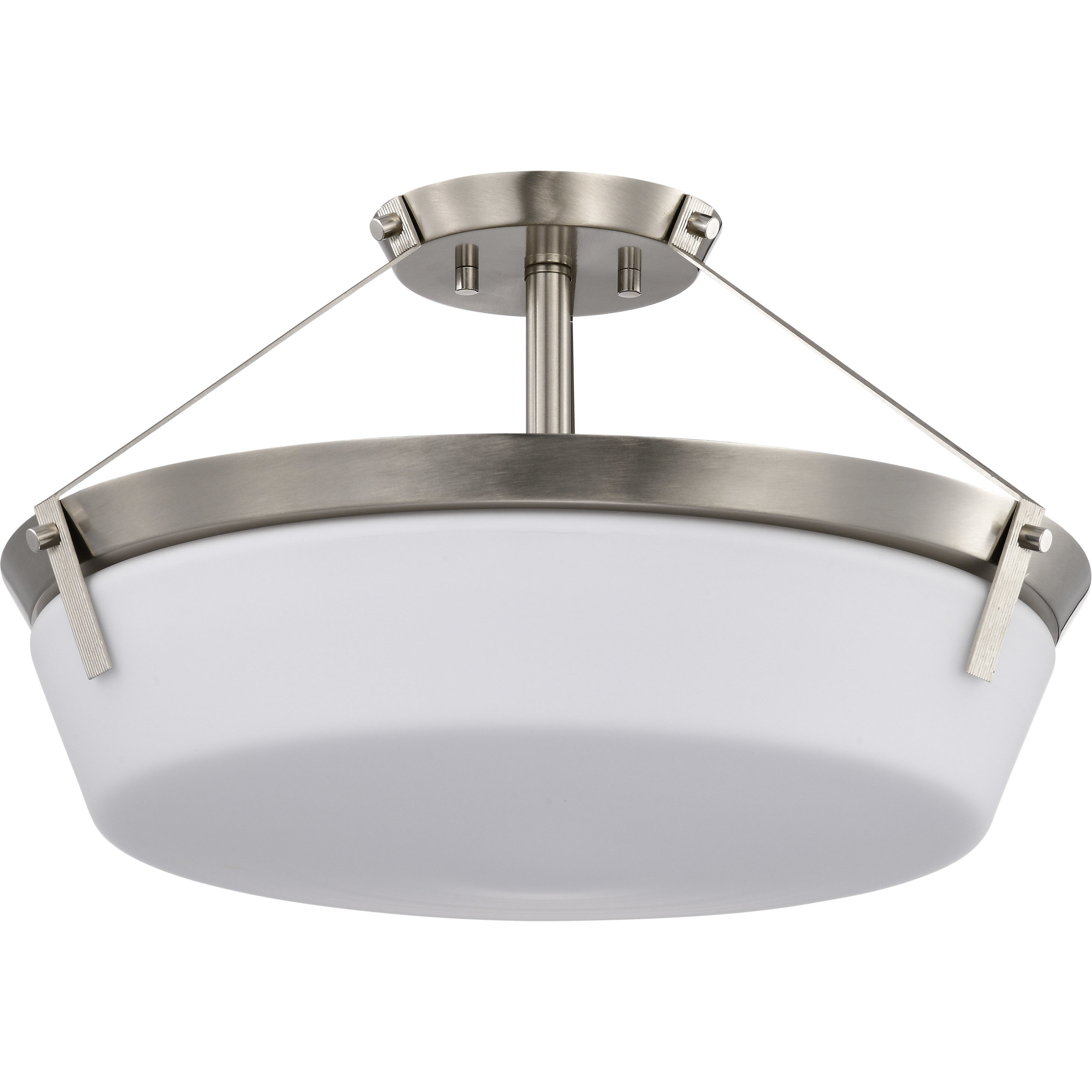 Rowen 4 Light 18.5 inch Brushed Nickel Semi Flush Mount Ceiling Light