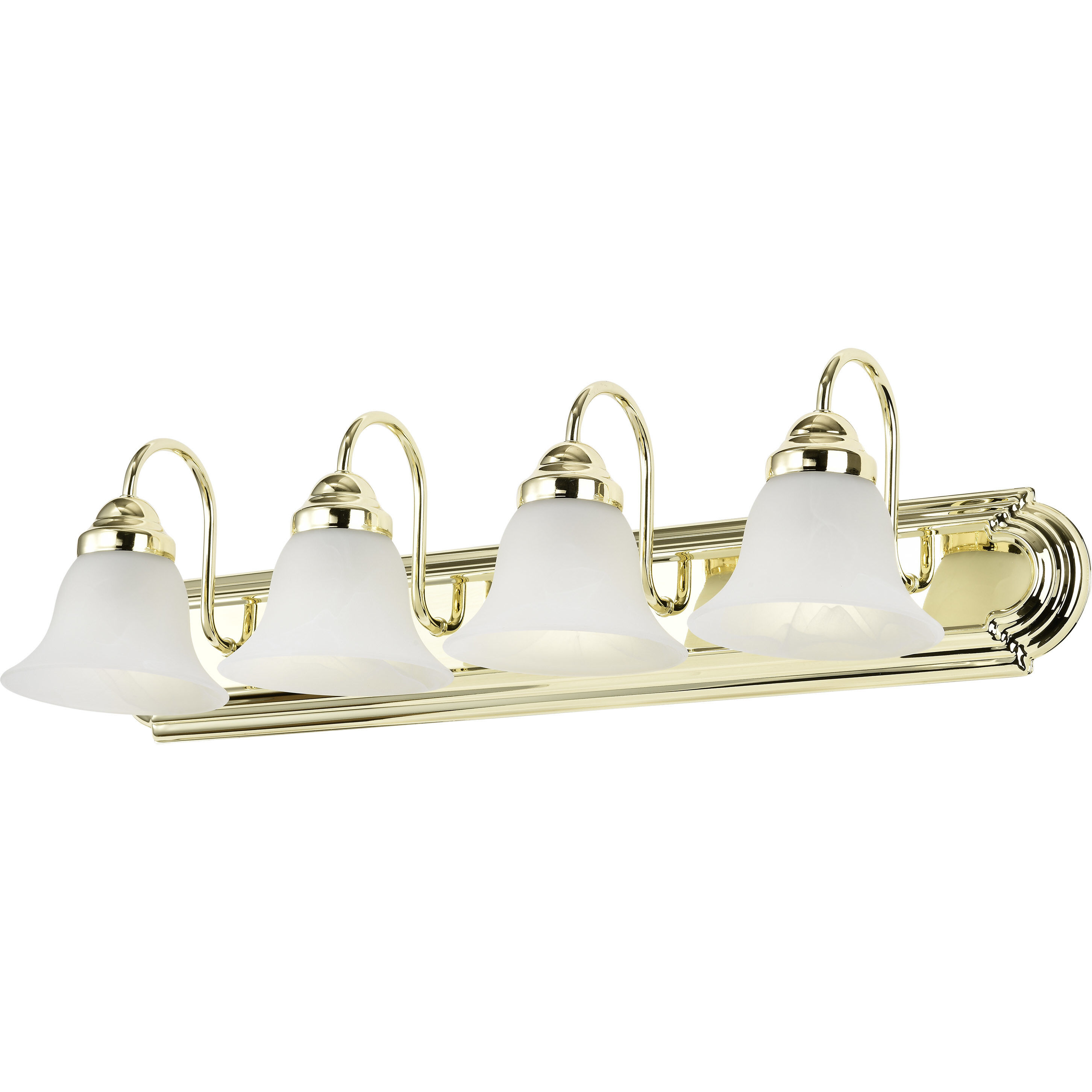 Ballerina 4 Light 30 inch Polished Brass Vanity Light Wall Light