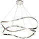 Sylas LED 37.4 inch Polished Nickel Pendant Ceiling Light