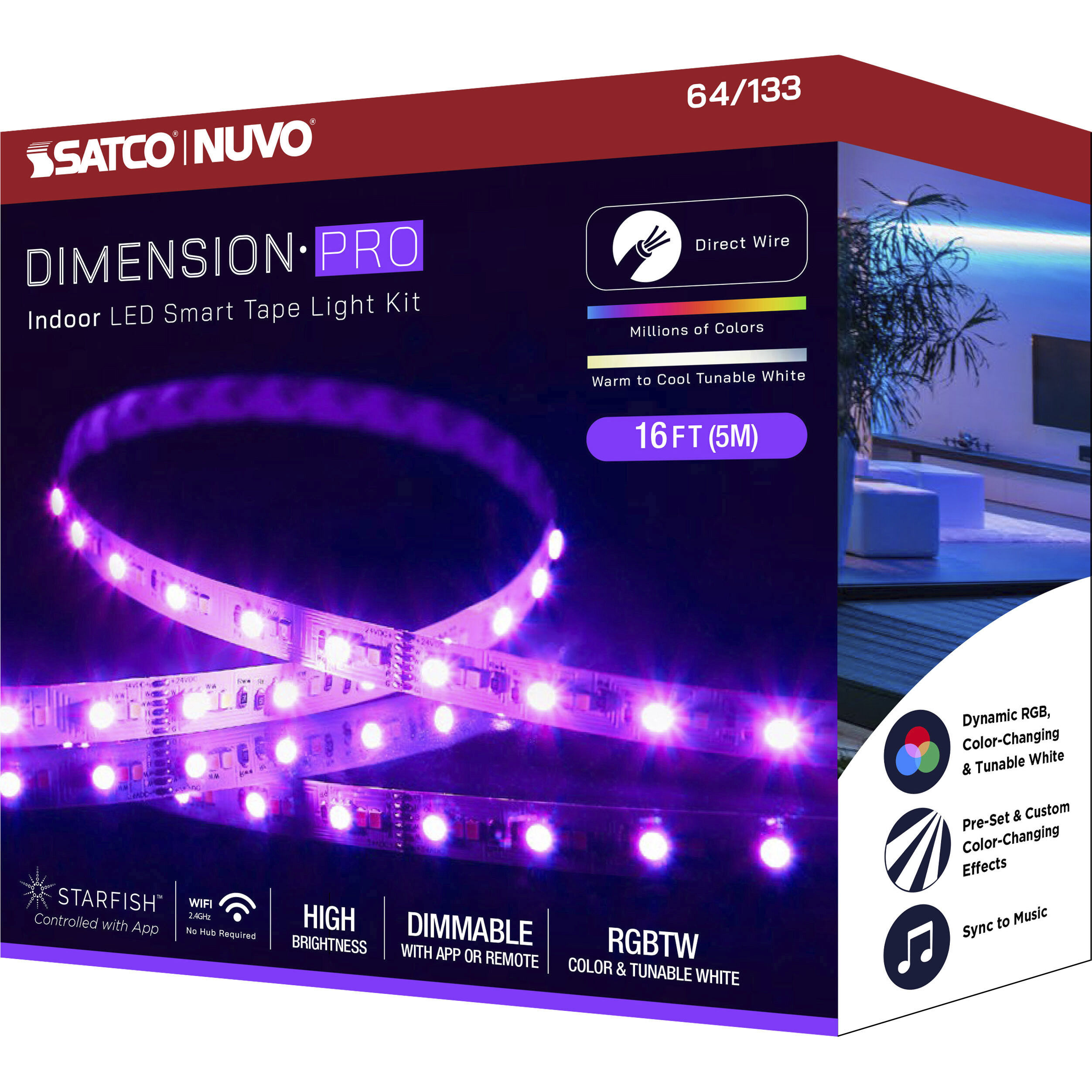 Dimension White 2700K 196.85 inch Tape Light