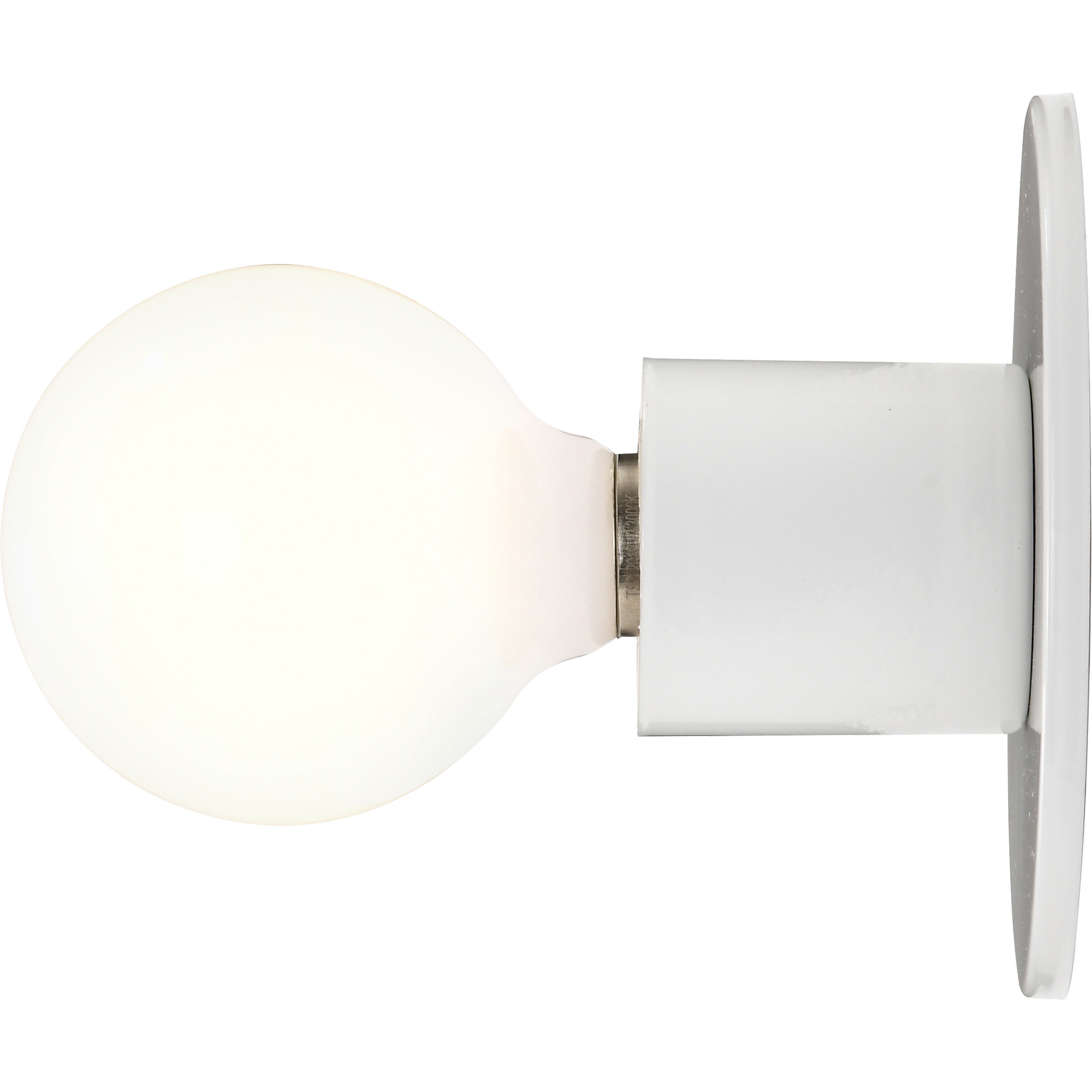 Brentwood 1 Light 5 inch White Flush Mount Ceiling Light