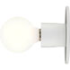 Brentwood 1 Light 5 inch White Flush Mount Ceiling Light