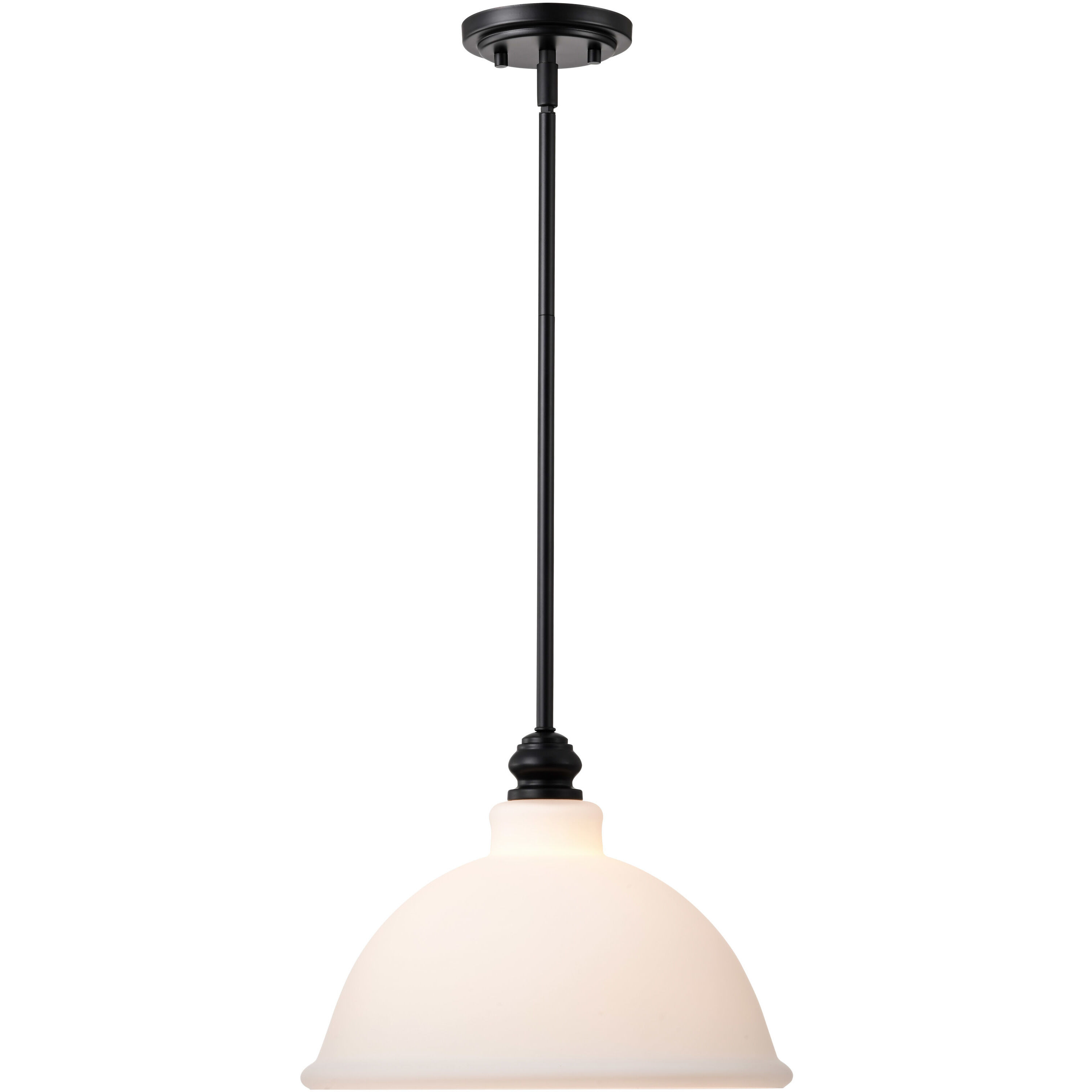 Russel 14 inch Matte Black Pendant Ceiling Light