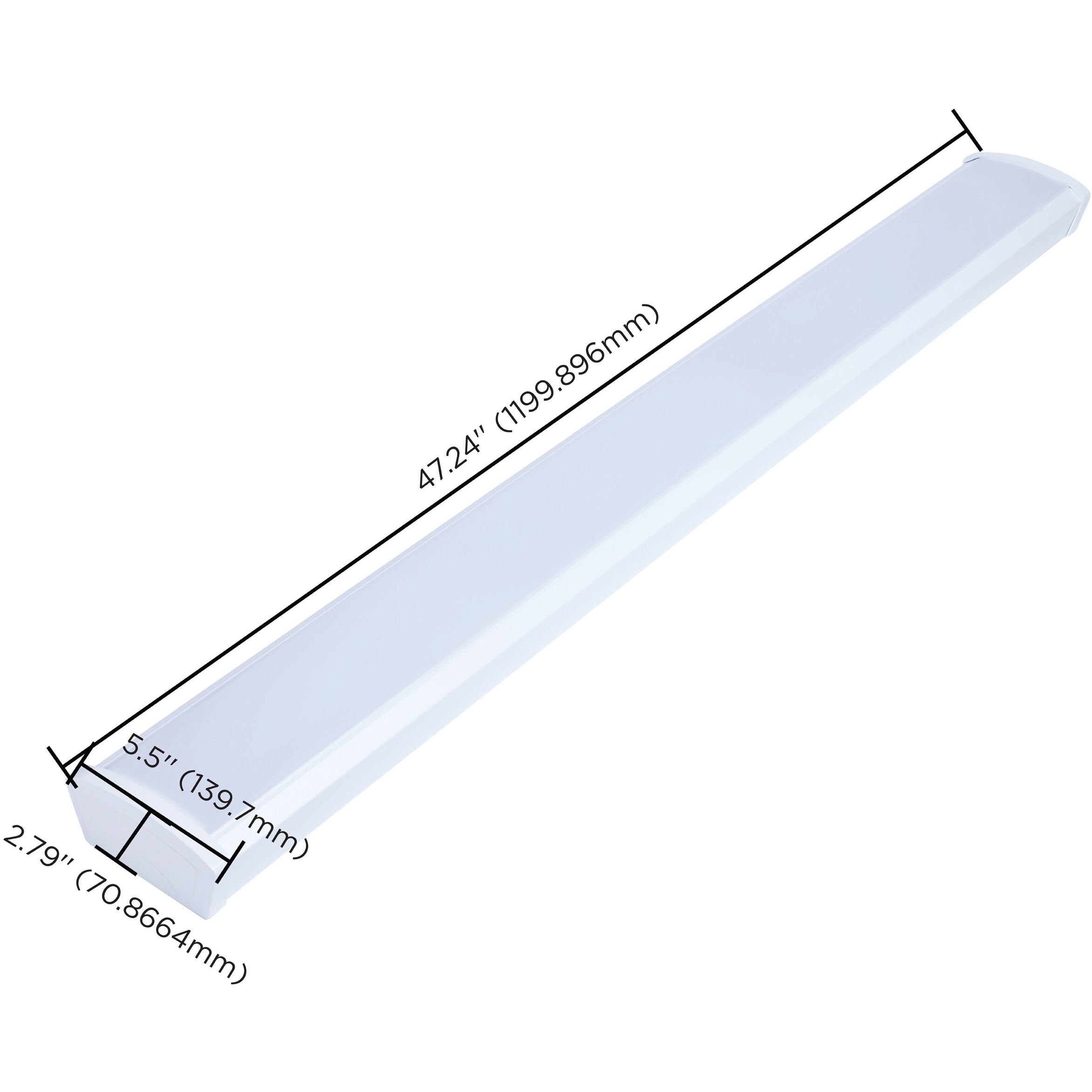 ColorQuick LED 5.5 inch White Linear Strip Ceiling Light
