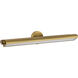 Auden LED 35.5 inch Vintage Brass Vanity Wall Light