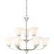 Fawn 9 Light 30 inch Brushed Nickel Chandelier Ceiling Light