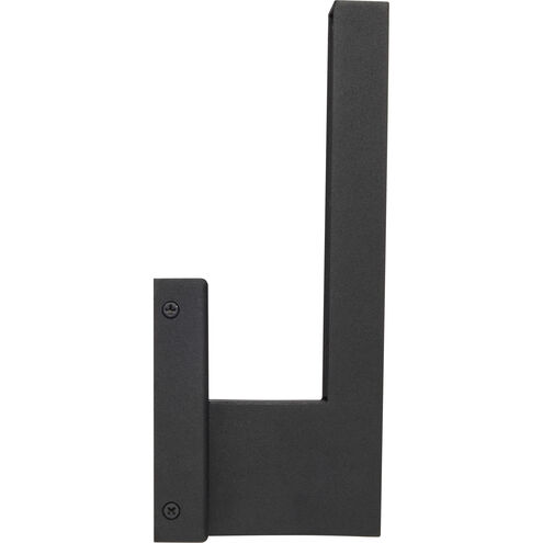 Raven LED 10 inch Textured Matte Black Outdoor Wall Sconce