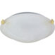 Brentwood 1 Light 12.5 inch Polished Brass Flush Mount Ceiling Light