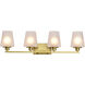 Lune 32 inch Vintage Brass Vanity Wall Light