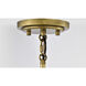 Lakeshore 1 Light 13 inch Natural Brass Pendant Ceiling Light