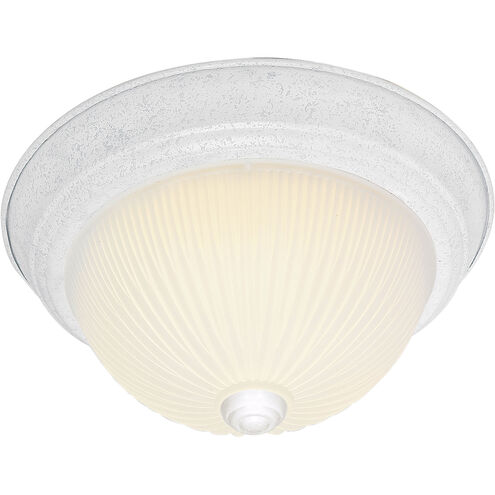 Brentwood 2 Light 11 inch Textured White Flush Mount Ceiling Light