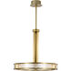 Darrow LED 24 inch Vintage Brass Pendant Ceiling Light