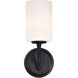 Liam 4.75 inch Matte Black Vanity Wall Light