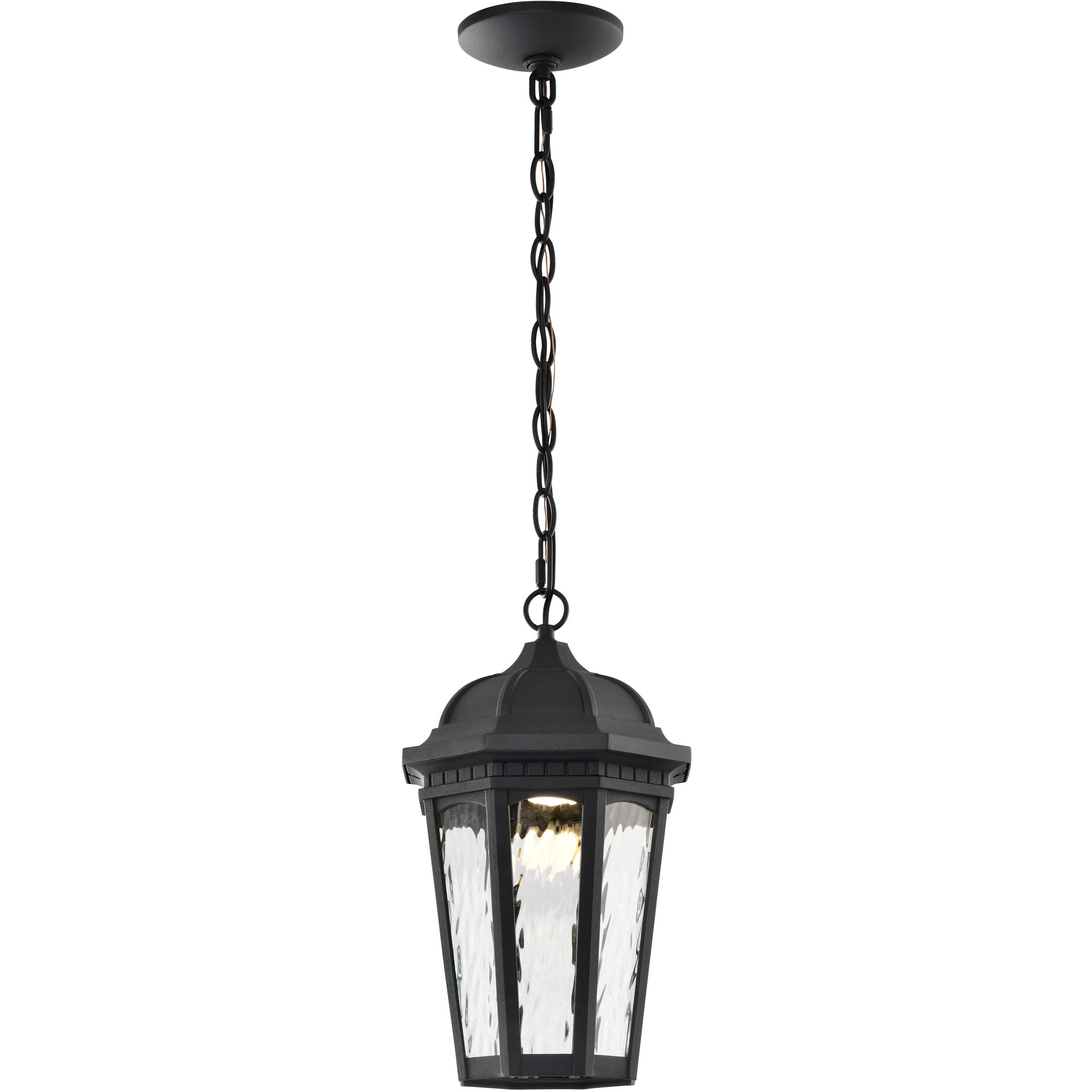 East River LED 8.25 inch Matte Black Outdoor Hanging Fixture